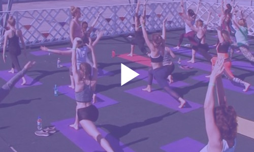 Как прошел День йоги на крыше «Магис Спорт»: видеоотчет