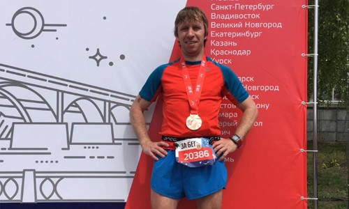 Спортсмен клуба на соревнованиях «За бег!»